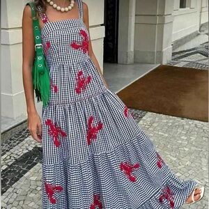 Gingham Lobster Dress